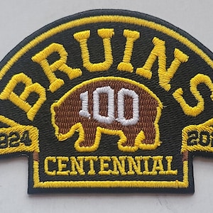 100 years Boston Bruins Centennial Logo Jersey Patch NHL Hockey Jersey Patch 100 seasons