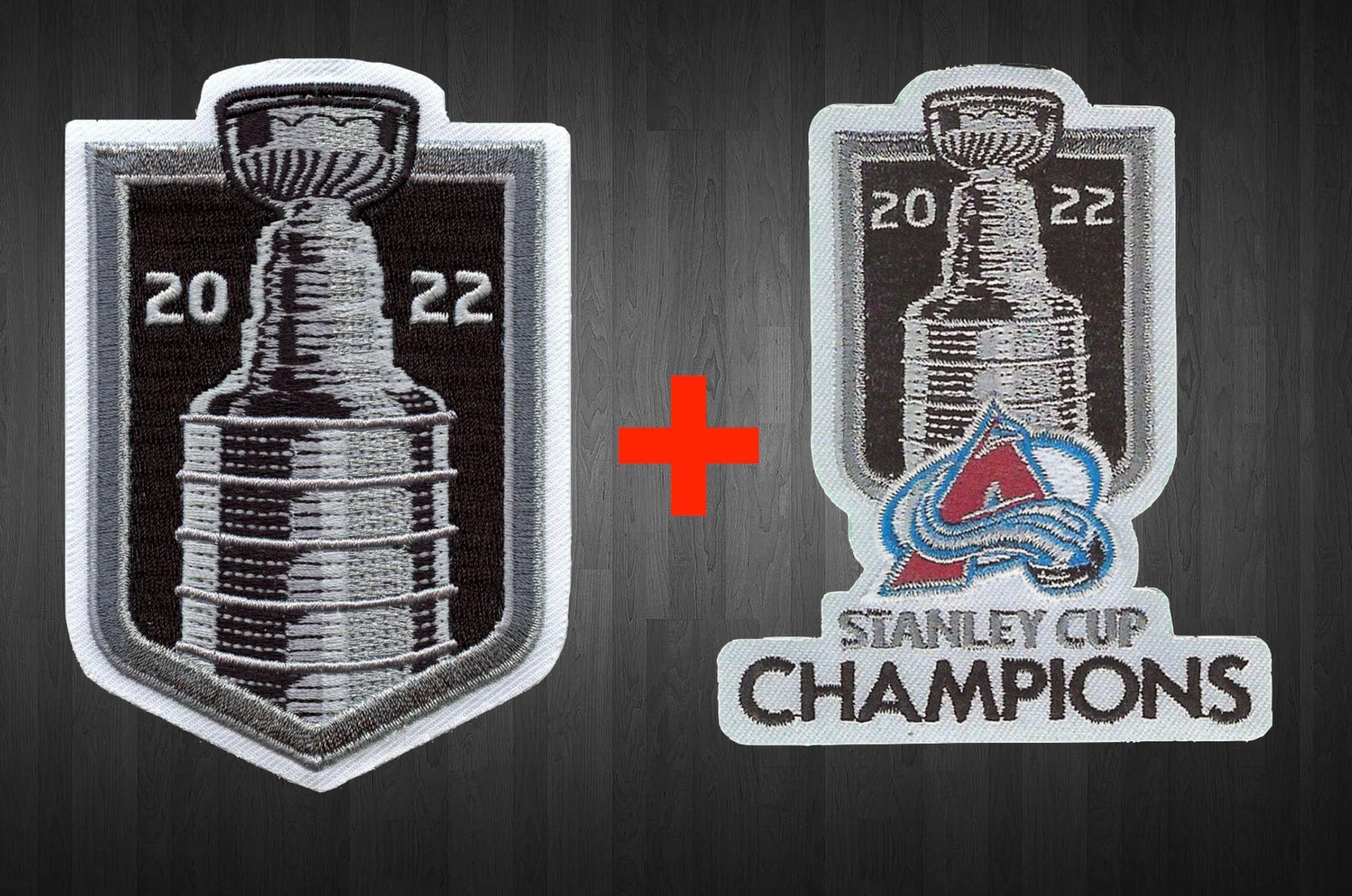 Official 2022 Stanley Cup Finals Patch Colorado Avalanche Champions Patch Hockey Jersey Patch