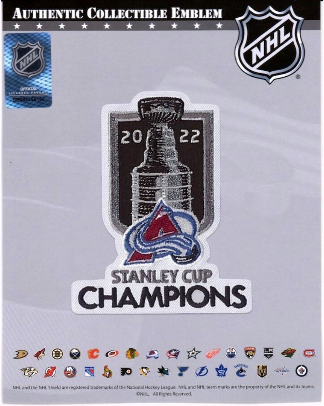 Official 2022 Stanley Cup Finals Patch Colorado Avalanche Etsy