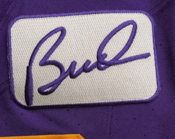 Bud Vikings Patch Bud Grant MINNESOTA VIKINGS Purple Football Jersey Bud Patch 2023 Memorial Patch