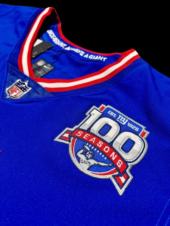 New York Giants 100 Season Patch 2024 Iron Sew On Football Jersey Patch