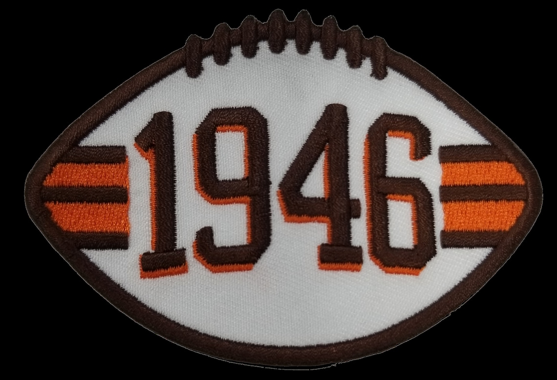 Cleveland Browns 1946 75th Anniversary Patch Football Jersey Patch Iron