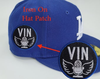 Hat Patch Vin Scully Memorial PATCH LA DODGERS Los Angeles Microphone Baseball Jersey Sleeve Patch