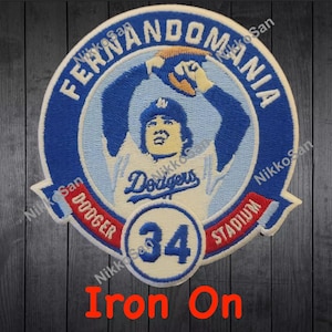 Fernando Valenzuela Patch LA Dodgers Baseball jersey patch Los Angeles #34 World Series 2024