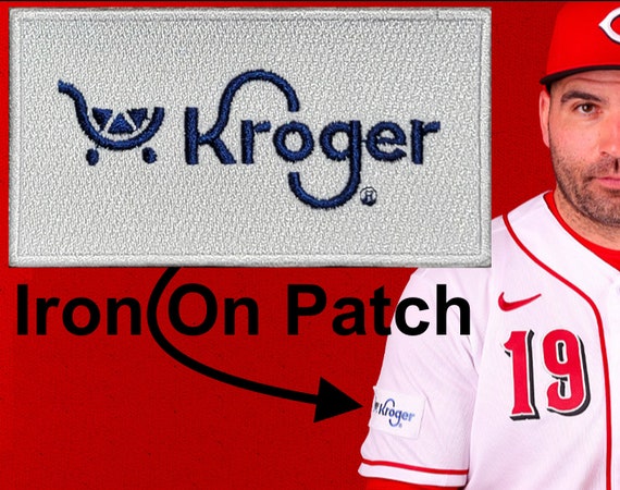 Kroger Patch Ad Patch Cincinnati Reds Baseball Jersey White 