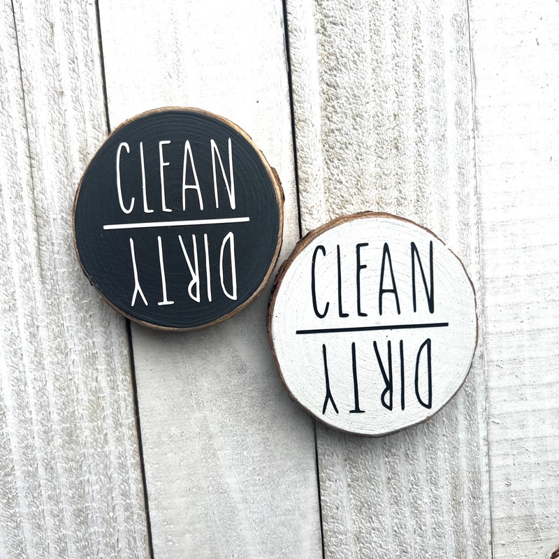 Clean Dirty Dishwasher Magnet - Etsy