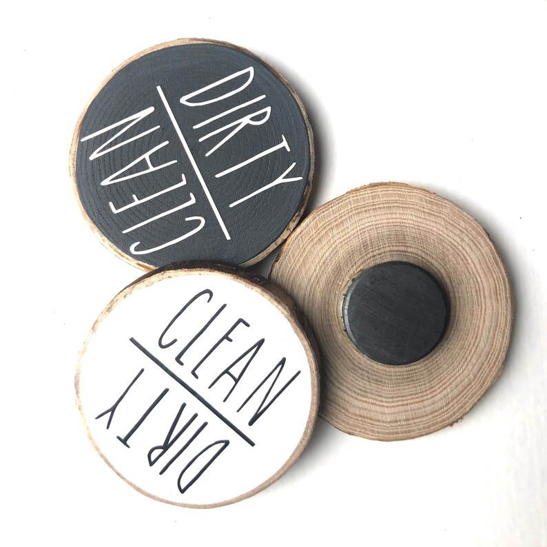 Dirty Clean Clean Dirty Dishwasher Wood Etsy