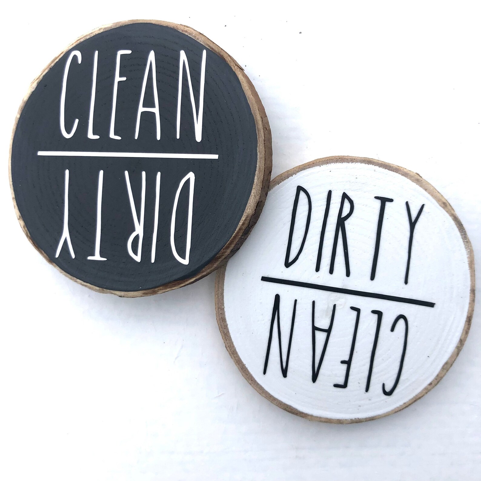 Dirty Clean Magnet Clean Dirty Dishwasher Magnet Wood - Etsy Canada