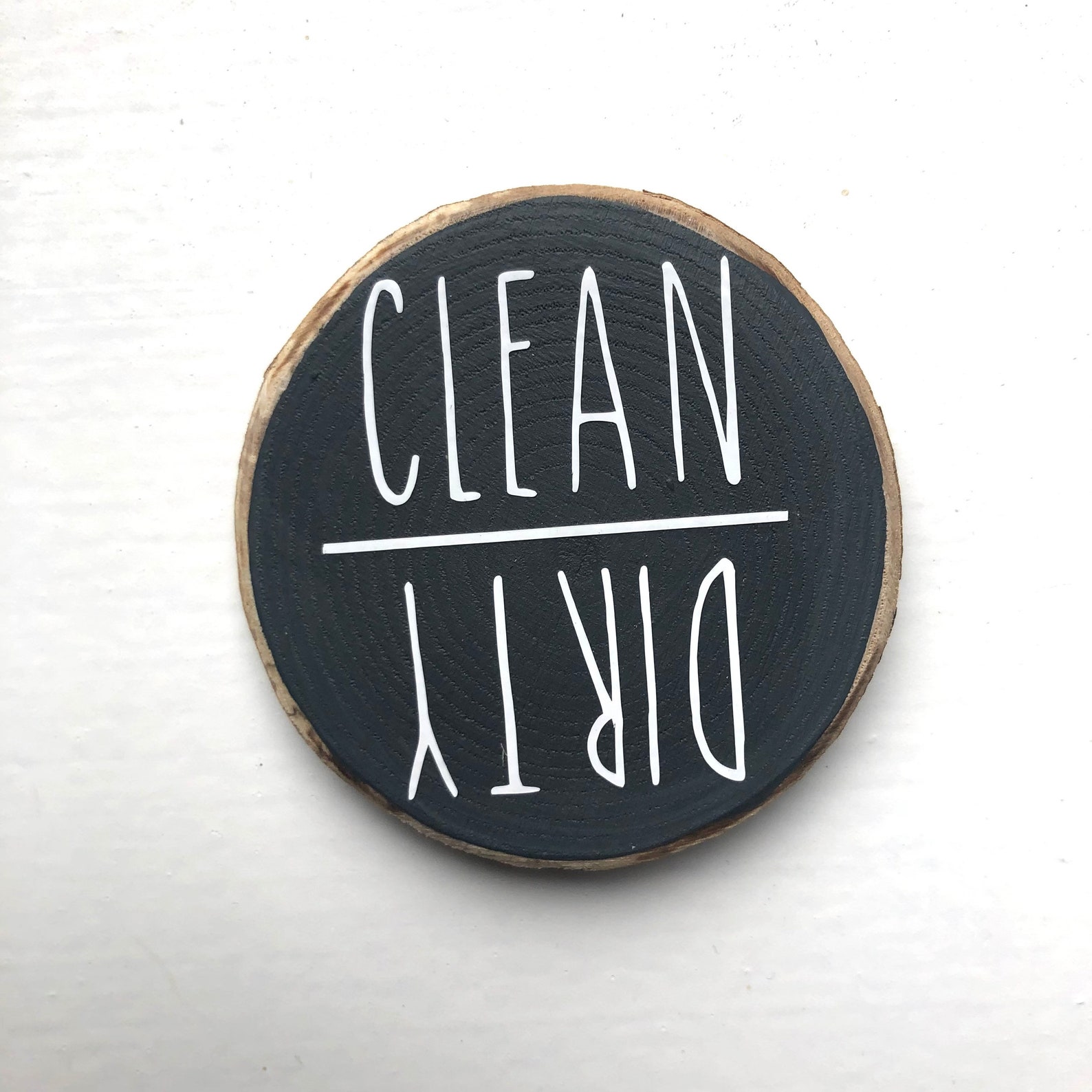 Dirty Clean Clean Dirty Dishwasher Wood Etsy Canada