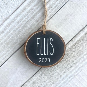 Small Rae Dunn Name Ornament | Custom Rae Dunn Ornament | Mini Custom Ornament