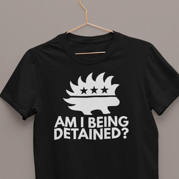 Libertarian Am I Being Detained? Porcupine Short-Sleeve Unisex T-Shirt