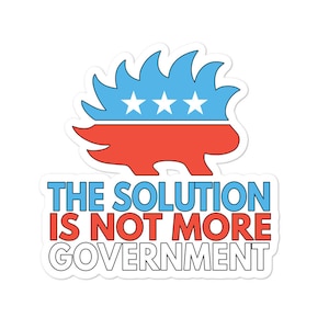 The Solution Is Not More Government Bubble-Free Sticker