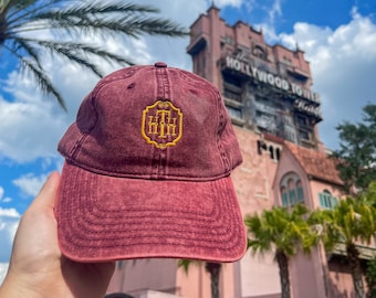 Turm der Schrecken bestickten Baumwolltwill-Hut: Vintage-Stil-Hut