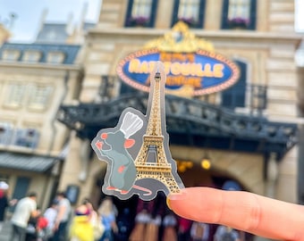 Remy in Paris Ratatouille Transparent Sticker