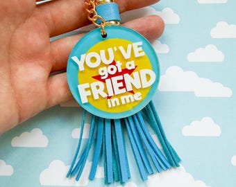 You’ve Got a Friend in Me Toy Story-Inspired Acrylic Hand-Painted Keychain