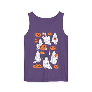 Halloween-tanktop Ghosts & Pumpkins, uniseks casual halloween-kleding