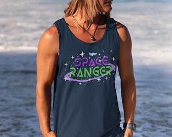 Space Ranger Buzz Lightyear WDW Inspired Unisex Garment-Dyed Tank Top, To Infinity and Beyond Tee