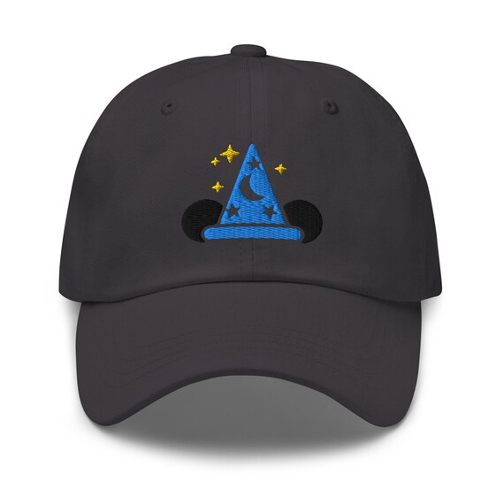 Disney Fantasia Sorcerer Mickey Mouse Embroidered Ball Cap Hat Vintage 90s Fantasia Sorcerer Disneyland Mickey Mouse 1998  main image 2
