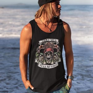 Dead Men Tell No Tale Pirates of the Caribbean-tanktop, op WDW geïnspireerde tanktop