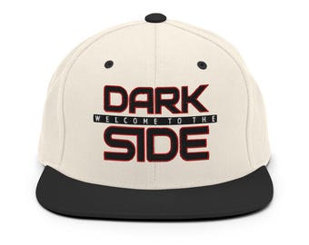 Welcome To The Dark Side Star Wars Inspired Embroidered Snapback Hat, Theme Park Hat
