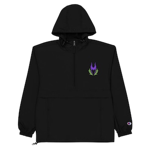 Maleficent WDW Inspired Embroidered Champion Packable Jacket, WDW Theme Parks Wind and Rain Resistant Jacket