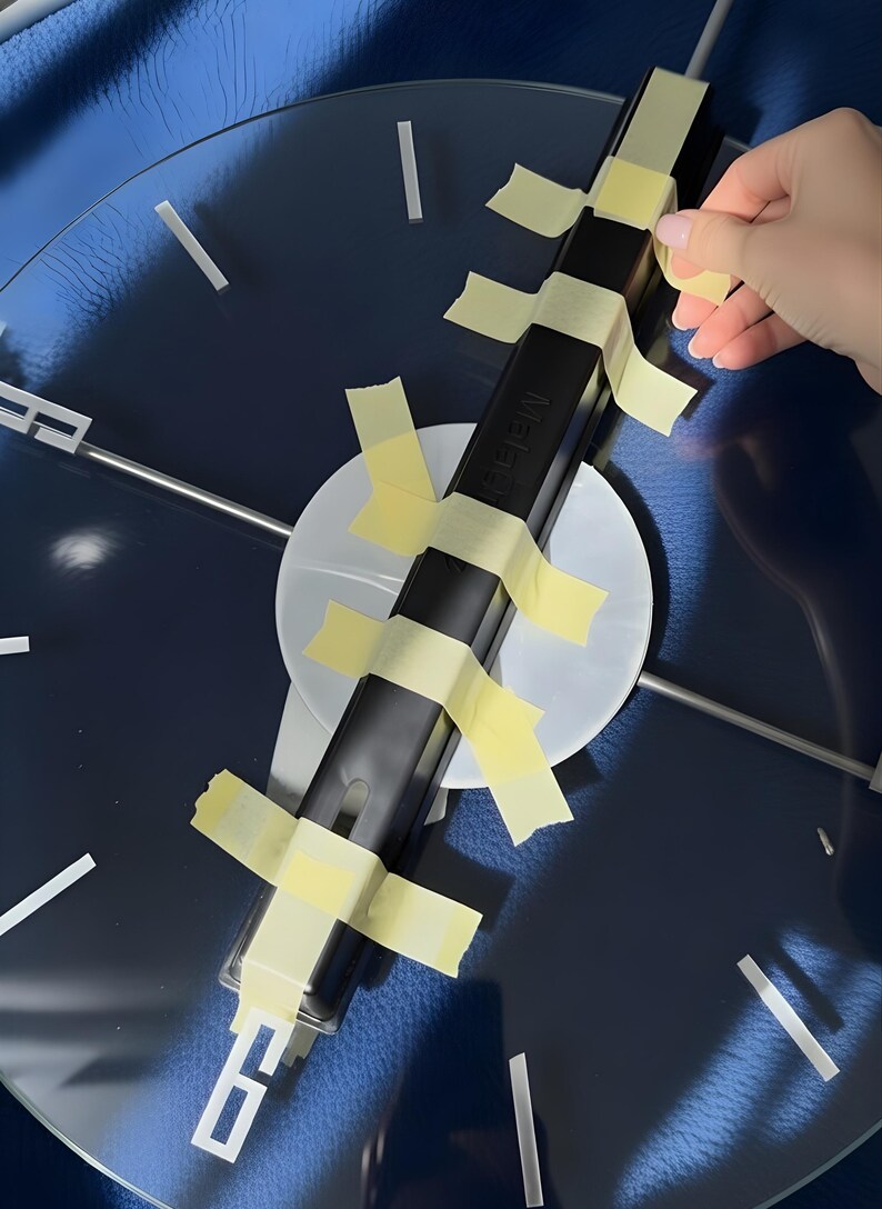 Gold Skeleton Wall Clock – Transparent Floating Dial, Modern Pendulum ...