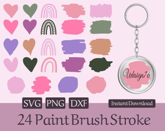 Download Brush Stroke Rainbow Etsy