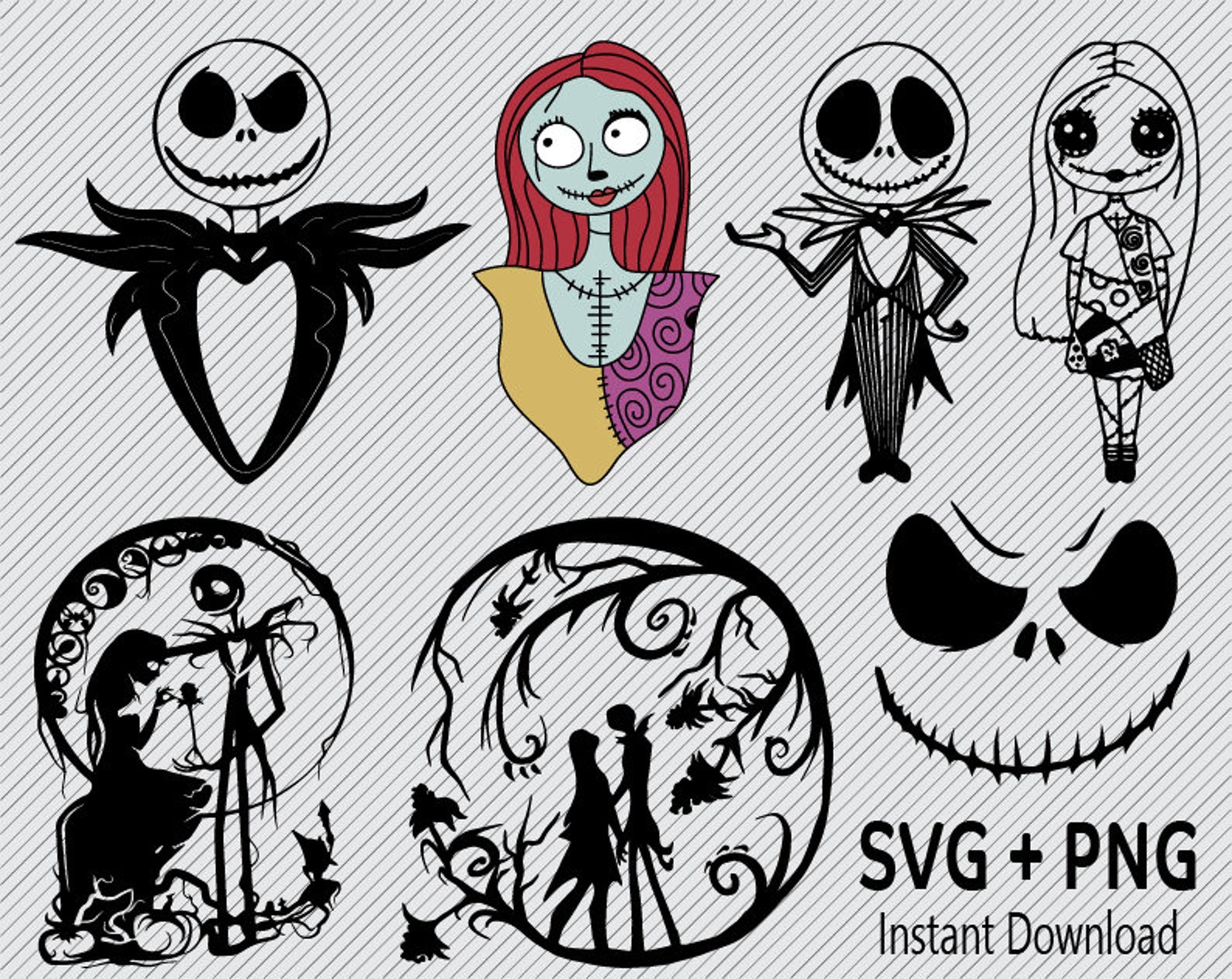 Jack And Sally Svg Free Printable