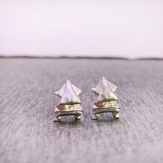 Origami Frog Earrings Origami Jewelry, Paper folding art, Animal Earrings, Gift for her, Naheyiyi