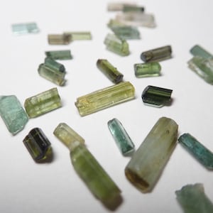 Tourmaline Pencil size from 25Ct , Tourmaline Rough, colourful Tourmaline