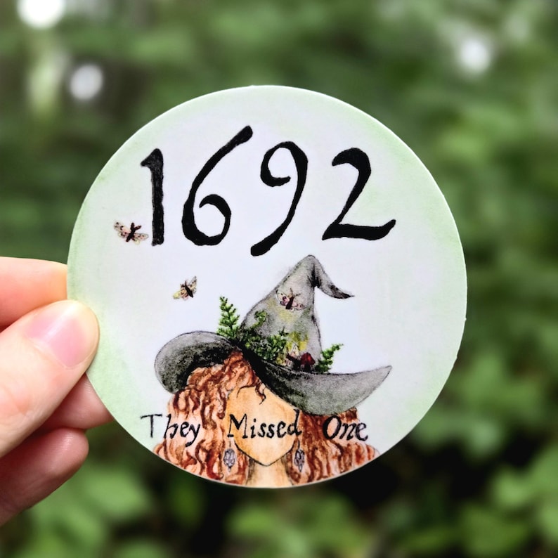 1692 They Missed One Modern Witch Watercolor Sticker - Etsy