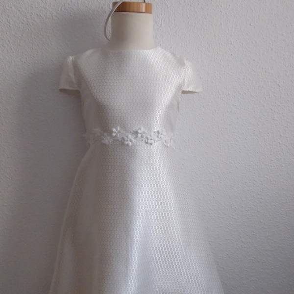 White damask dress