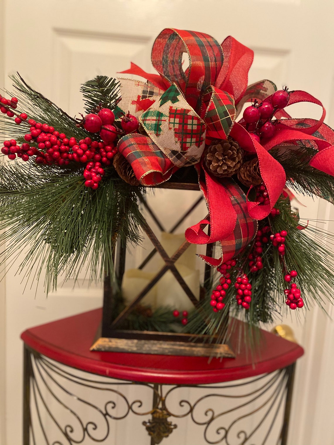 Lantern Christmas Decor Christmas Lantern Holiday Lantern  Etsy