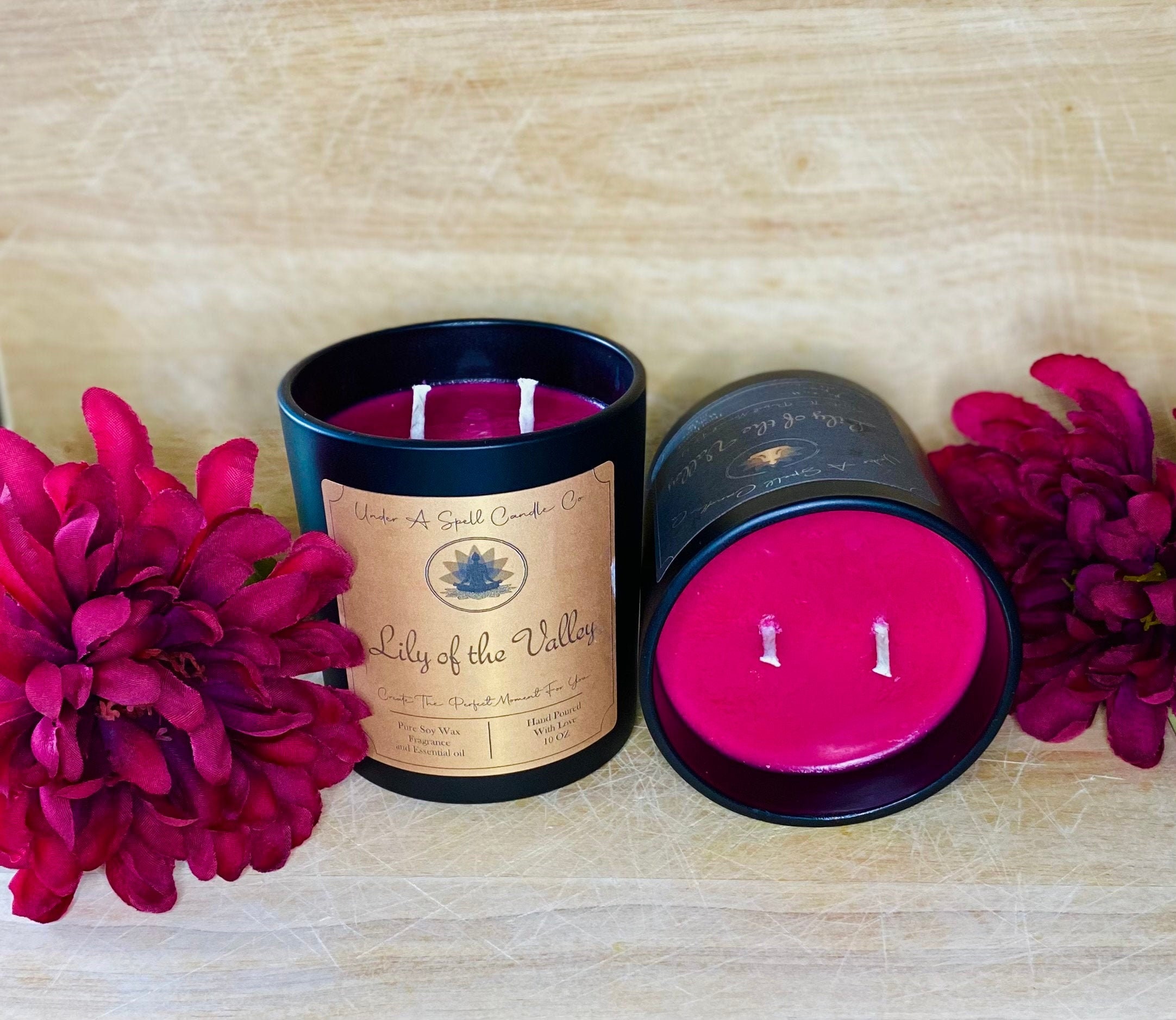 Lily of the Valley Soy Candle Personalized Candle Double Etsy