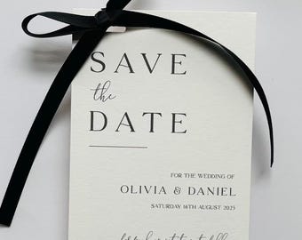 Save The Date Card - Mini Save The Date Card - Minimalist Save The Date Card - Simple Save The Date Card - Wedding Invitation - Invites - BK