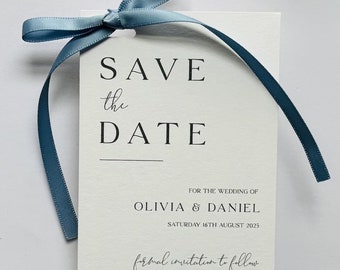 Save The Date Card - Mini Save The Date Card - Minimalist Save The Date Card - Simple Save The Date Card - Wedding Invitation - Invites - BL