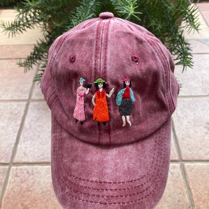 Pink Sisterhood embroidery cap | Gift for her | Fashion embroidery hat | Custom embroidery cap