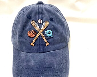 Baseball Embroidered Cap, Custom Embroidery Hat for Dad, Sport Embroidery Baseball Cap, Personalized gifts, Gifts for Dad, Father Day Gift