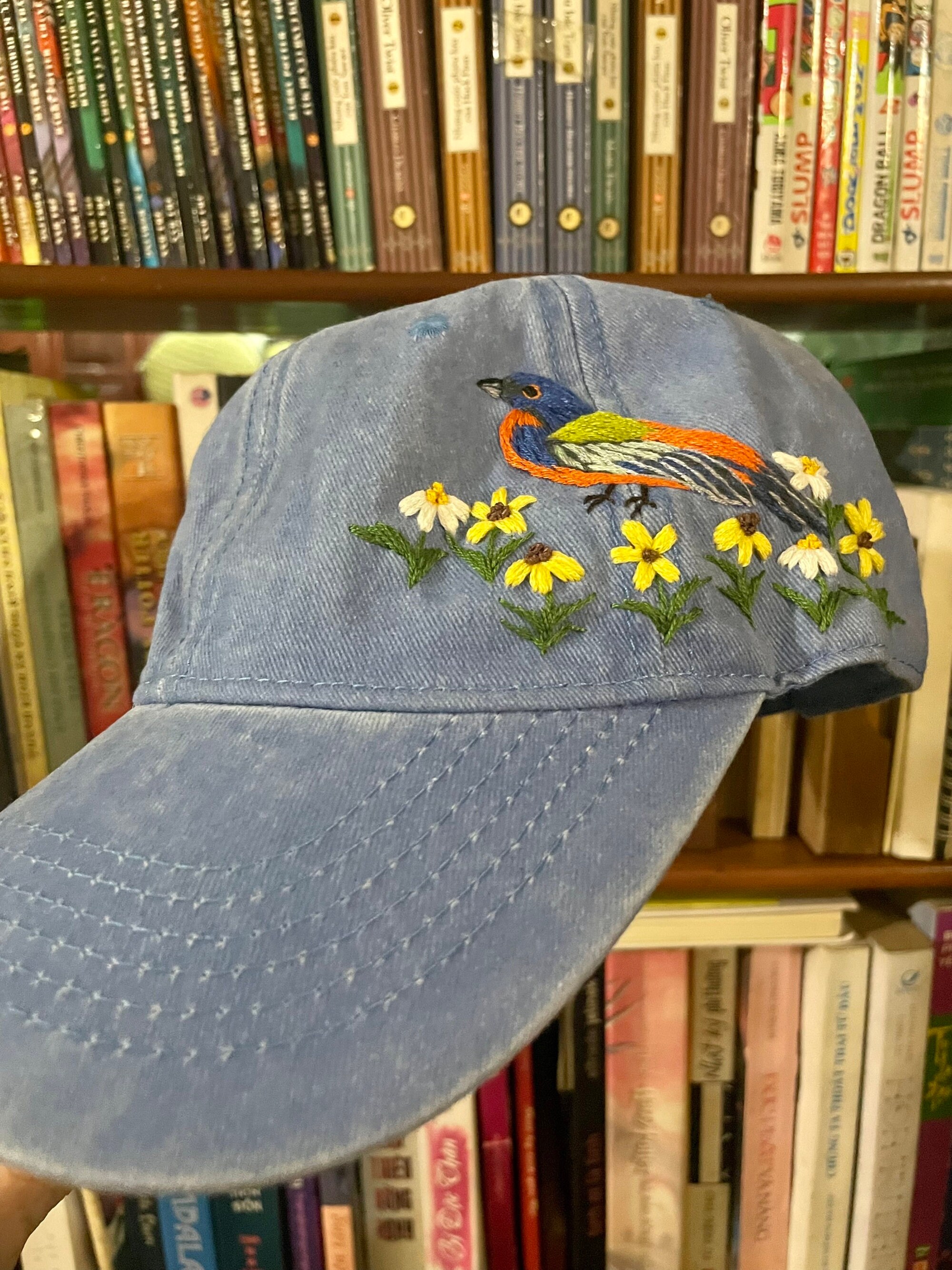 Handed Caps Hand Embroidered Hat Baseball Cap Custom Embroidery Hat - Etsy