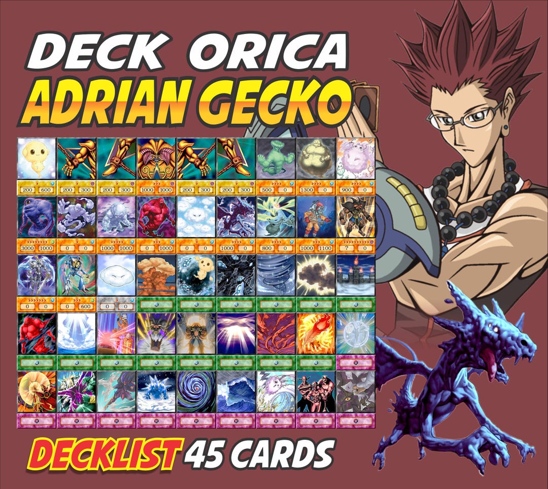 Adrian Gecko Deck Anime (40 Cards +27 Rare) Playmat & Deckbox Ygo - Etsy Ireland Adrian Gecko Deck Anime (40 Cards +27 Rare) Playmat & Deckbox Ygo - Etsy Ireland