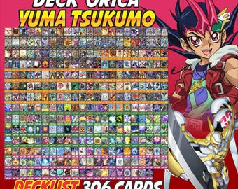 Yuma Tsukumo Deck Anime (300 Cards +36 Rare) Playmat & Deckbox Ygo