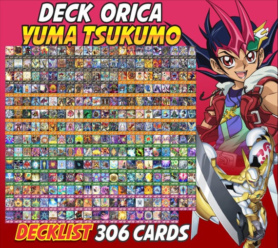 Yuma Tsukumo Deck Anime (300 Cards +27 Rare) Playmat & Deckbox Ygo