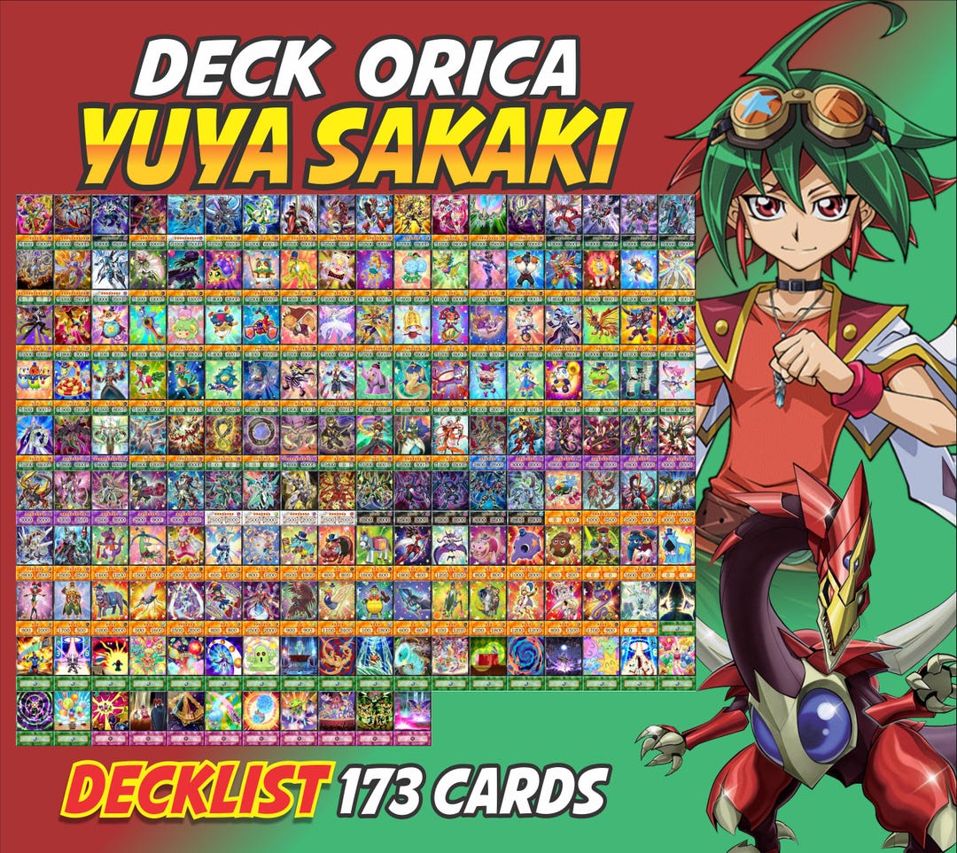 Yuya Sakaki Deck Anime (170 Cards +18 Rare) Playmat