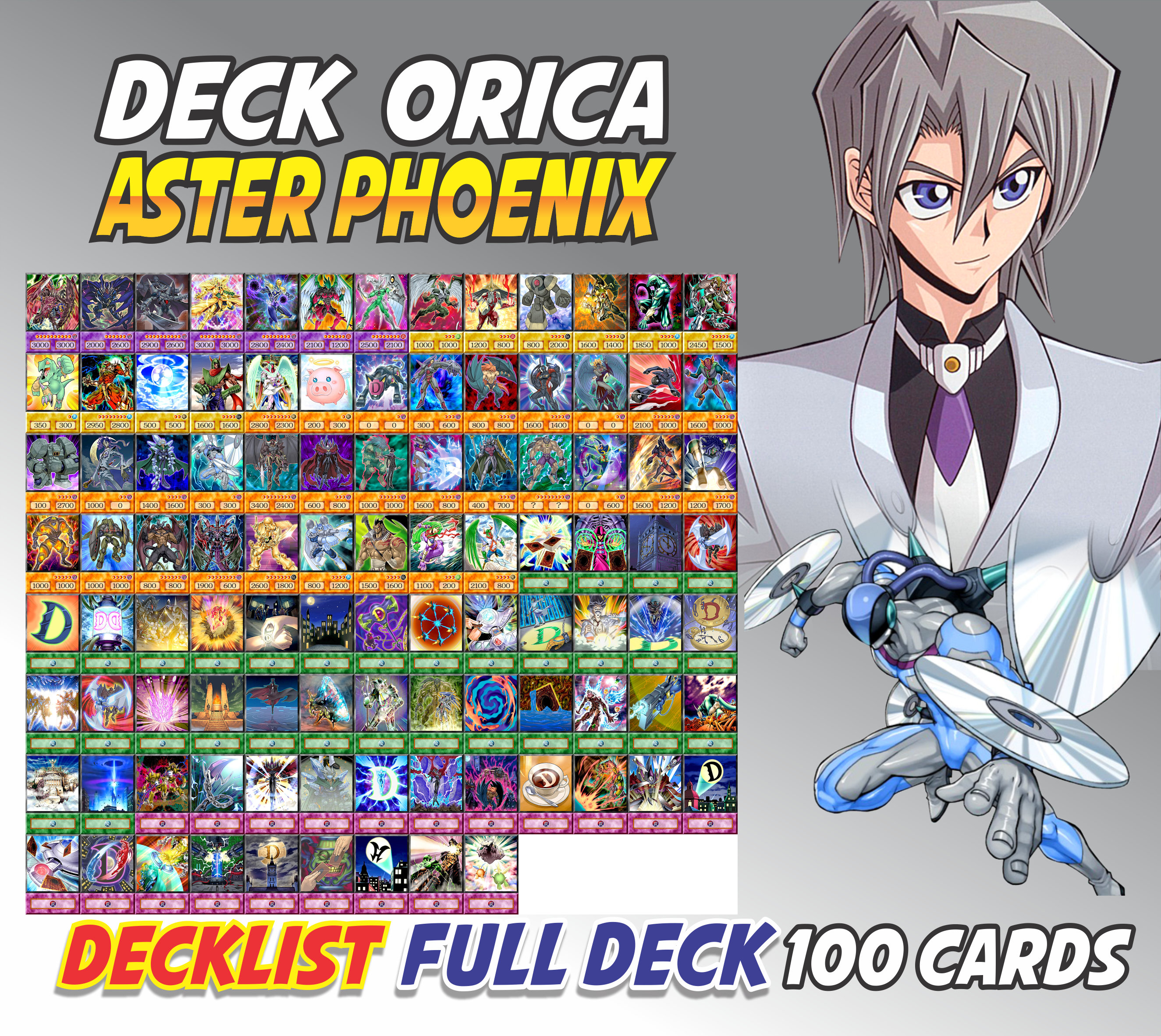 Aster Phoenix 100 Cards Deck Anime Orica Etsy