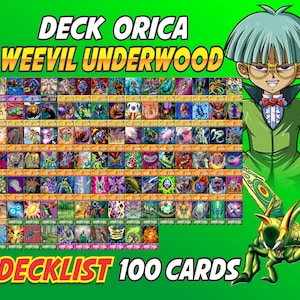 Weevil Underwood Deck Anime (100 Cards +27 Rare) Playmat & Deckbox