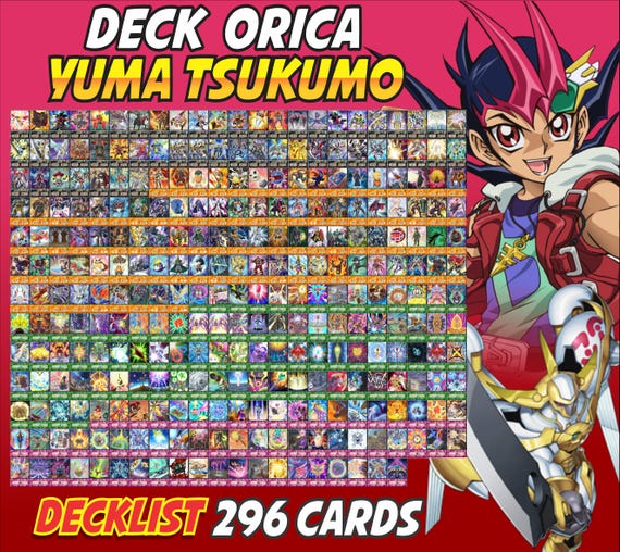 Yuma Tsukumo Deck Anime (290 Cards +18 Rare) Playmat & Deckbox - Etsy
