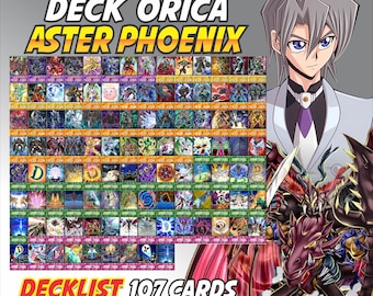 Aster Phoenix Deck Anime (100 Cards +27 Rare) Playmat & Deckbox Ygo - Etsy