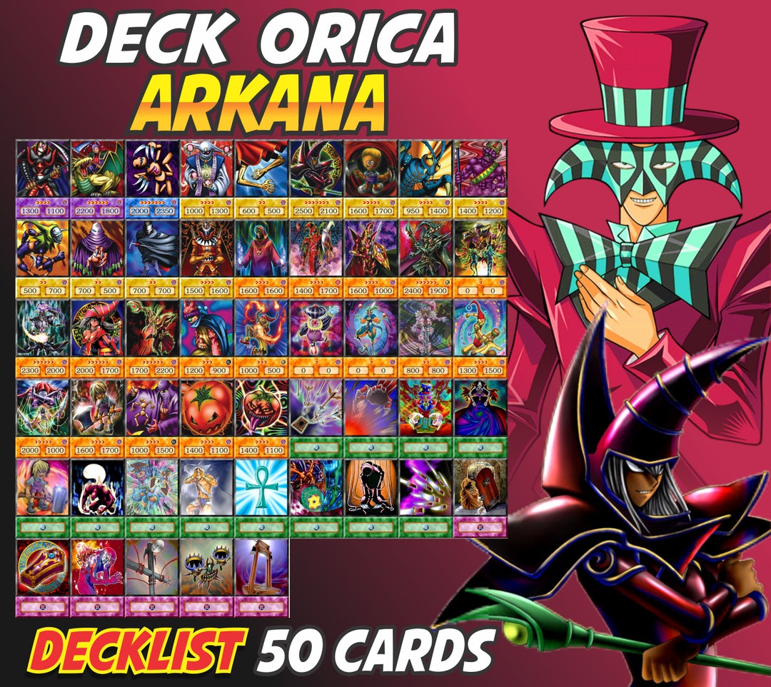 Arkana Deck Anime (50 Cards +27 Rare) Playmat & Deckbox Ygo - Etsy