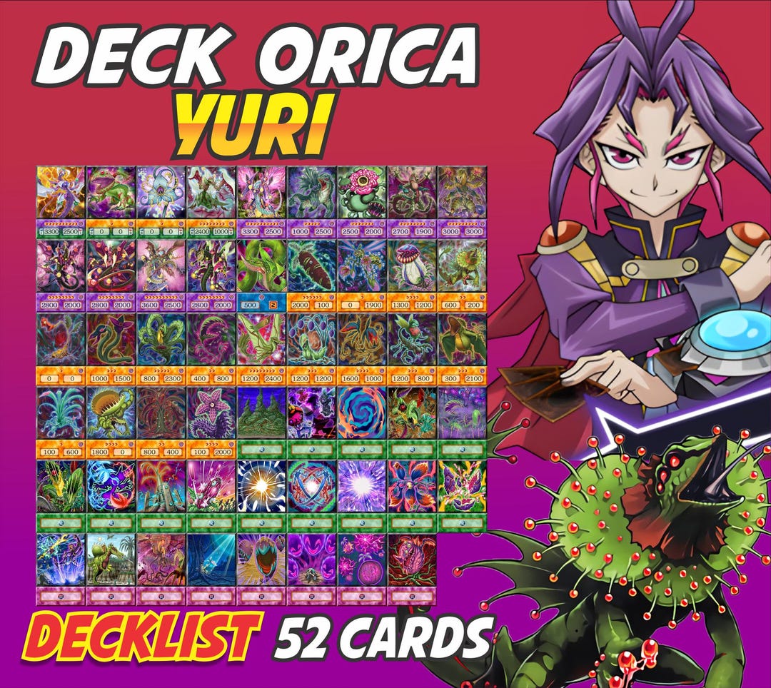 Yuri Deck Anime (50 Cards +27 Rare) Playmat & Deckbox Ygo - Etsy