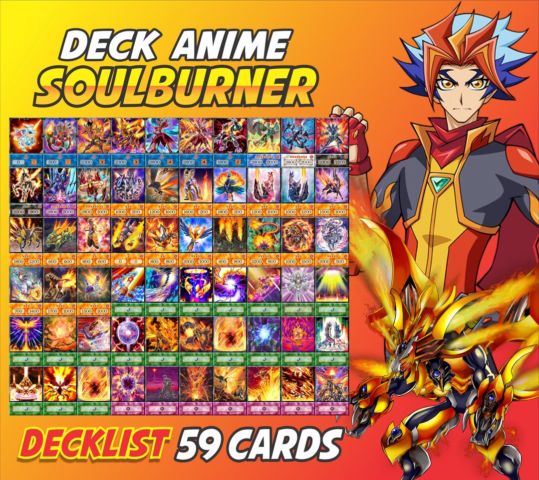 yugioh vrains soulburner deck Complete Custom for Yu-Gi-Oh! able to dish out 8000 damage in a flash Soulburner Deck Anime (50 Cards